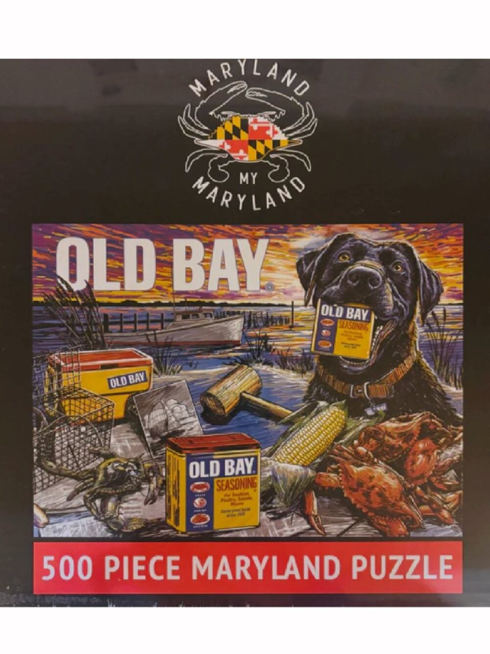 Old Bay Harbor Scene 500 Piece Jigsaw Puzzle NEW Fast Ship